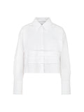 Noble Neutrals White Layered Shirt <span>YC51.16W93<span>