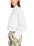 Noble Neutrals White Layered Shirt <span>YC51.16W93<span>