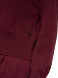 Feminine Rigour Claret V Neck Sweater <span>ZC39.12M68<span>
