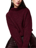 Feminine Rigour Claret Crew Sweater <span>ZC41.61M07<span>