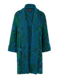Mystic Plumage Long Knit Feather Print Coat <span>ZC11.16M63<span>