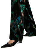 Mystic Plumage Warri Feather Print Velvet Trousers <span>ZC81.30W79<span>