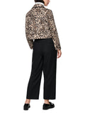 Feminine Rigour Leopard Print Box Style Jacket <span>ZC31.07J12<span>
