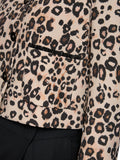 Feminine Rigour Leopard Print Box Style Jacket <span>ZC31.07J12<span>