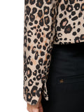 Feminine Rigour Leopard Print Box Style Jacket <span>ZC31.07J12<span>