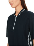 Heartbreaker Navy Short Sleeve Zip Top <span>YS41.05M09<span>