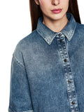 Logomania Short Sleeve Box Style Denim Jacket <span>ZS51.12D03<span>