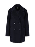 Logomania Navy Wool Pea Coat <span>ZS12.03W05<span>