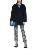 Logomania Navy Wool Pea Coat <span>ZS12.03W05<span>