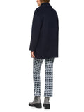 Logomania Navy Wool Pea Coat <span>ZS12.03W05<span>