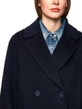Logomania Navy Wool Pea Coat <span>ZS12.03W05<span>