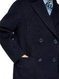Logomania Navy Wool Pea Coat <span>ZS12.03W05<span>