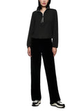 Ski is The Limit Black Zip Blouson Top <span>ZS51.19W48<span>