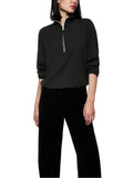 Ski is The Limit Black Zip Blouson Top <span>ZS51.19W48<span>