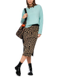 Dodgy Dogs Leopard Print Pull On Pencil Skirt <span>ZS71.15M34<span>