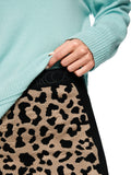 Dodgy Dogs Leopard Print Pull On Pencil Skirt <span>ZS71.15M34<span>