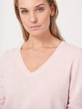 V Neck Organic Cashmere Sweater <span>100510<span>