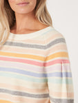 Stripe Neopolitan Organic Cashmere Sweater <span>102590<span>