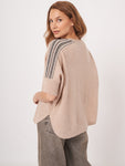 One Size Organic Cashmere Short Sleeve Sweater <span>103589<span>