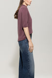 Autumn Glow Heather Short Sleeve Sweater <span>128715<span>