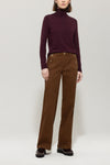 Autumn Glow Aubergine Polo Sweater <span>128723<span?