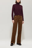 Autumn Glow Aubergine Polo Sweater <span>128723<span?