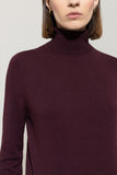 Autumn Glow Aubergine Polo Sweater <span>128723<span?