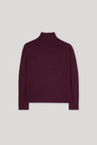 Autumn Glow Aubergine Polo Sweater <span>128723<span?