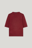 Autumn Glow Cranberry Short Sleeve Sweater <span>128724<span>