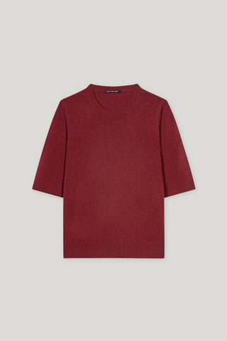 Autumn Glow Cranberry Short Sleeve Sweater <span>128724<span>