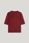 Autumn Glow Cranberry Short Sleeve Sweater <span>128724<span>