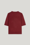 Autumn Glow Cranberry Short Sleeve Sweater <span>128724<span>