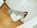 Pull On Linen Blend Straight Skirt <span>169640<span>