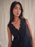 Embroidered Sleeveless Blouse/Waistcoat <span>170600<span>