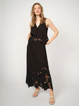 Embroidered Long Pull On 'Brodie' Skirt <span>170620<span>