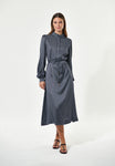 Teodora Patterned Silk Tie Dress <span>teodora1720<span>