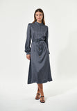 Teodora Patterned Silk Tie Dress <span>teodora1720<span>