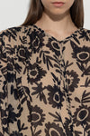 Autumn Vibes Navy/Toffee Floral Print Blouse <span>208477<span>