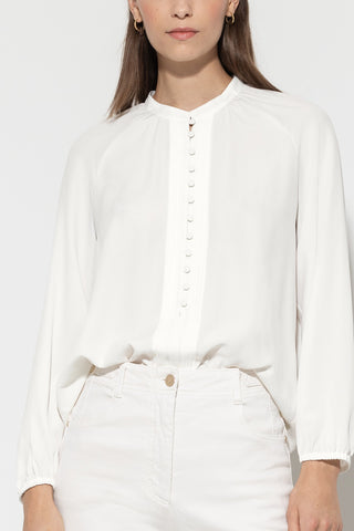 Emotional Essence Ivory Silk Blouse <span>208486<span>