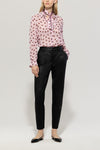 Timeless Chic Soft Pink Lips Print Blouse <span>218514<span>