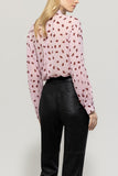 Timeless Chic Soft Pink Lips Print Blouse <span>218514<span>