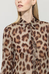 Bohemian Vibes Animal Print Chiffon Blouse <span>228599<span>