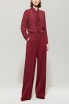 Autumn Glow Cranberry Ruffle Blouse <span>228611<span>