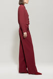 Autumn Glow Cranberry Ruffle Blouse <span>228611<span>