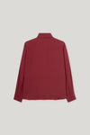 Autumn Glow Cranberry Ruffle Blouse <span>228611<span>