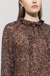 Autumn Glow Berry Print Blouse <span>228621<span>