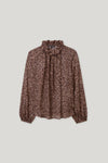 Autumn Glow Berry Print Blouse <span>228621<span>