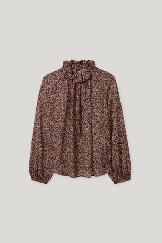 Autumn Glow Berry Print Blouse <span>228621<span>