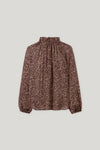 Autumn Glow Berry Print Blouse <span>228621<span>