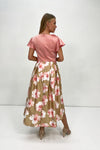 Rose Gold Satin Topped Full Skirted Dress <span>11 23181701<span>